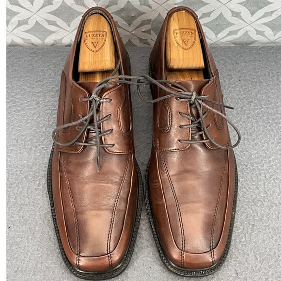 Bostonian Brown Leather Lace Up Dressy Derby Oxford Shoe Men 8M - Picture 7 of 11